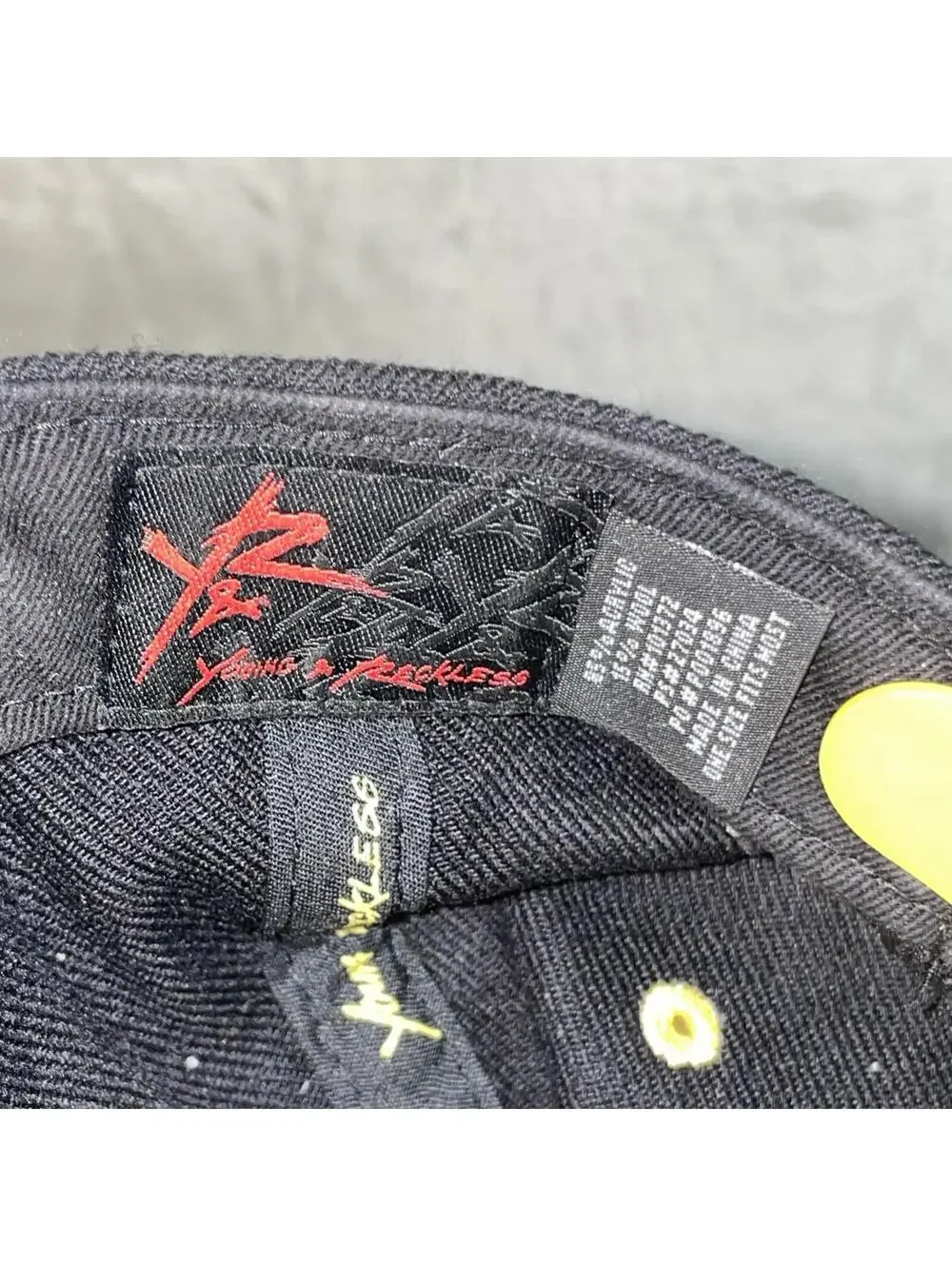 Young & Reckless Y&R LA Mens Black Yellow Snapback Baseball Hat Cap OSFM